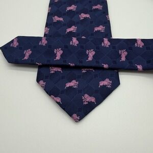 Thomas Pink Tie Aries Ram Astrology Zodiac Sign Symbol Horoscope Necktie England